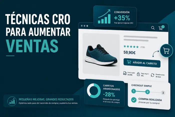 Técnicas CRO para aumentar ventas y mejorar la conversión en una tienda online