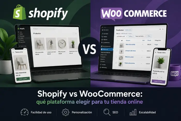 Shopify vs WooCommerce: qué plataforma elegir para tu tienda online