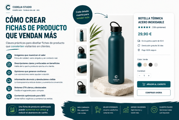 Ejemplo de ficha de producto optimizada para aumentar las ventas en una tienda online