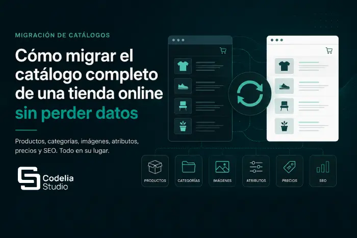 Migración del catálogo completo de una tienda online sin perder productos, categorías, imágenes y datos SEO