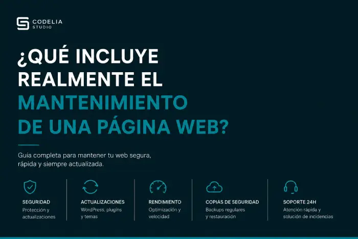 Ilustración sobre el mantenimiento web profesional para empresas y WordPress